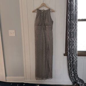 Formal floor length gold dress